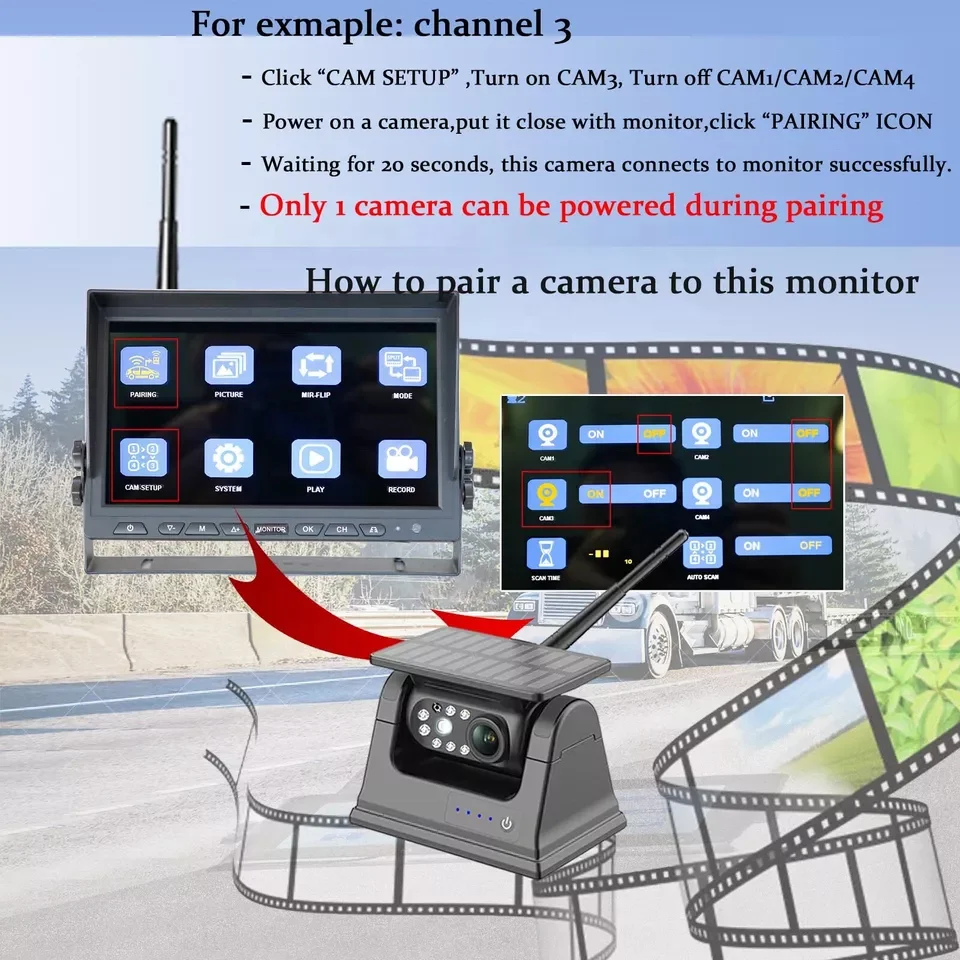IPoster 10.1in Wireless Quad View HD IPS Monitor With 1080P Backup Reversing Magnetic Base Solar Rechargeable Battery Camera Kit
IPoster 10.1in Wireless Quad View HD IPS Monitor With 1080P Backup Reversing Magnetic Base Solar Rechargeable Battery Camera Kit