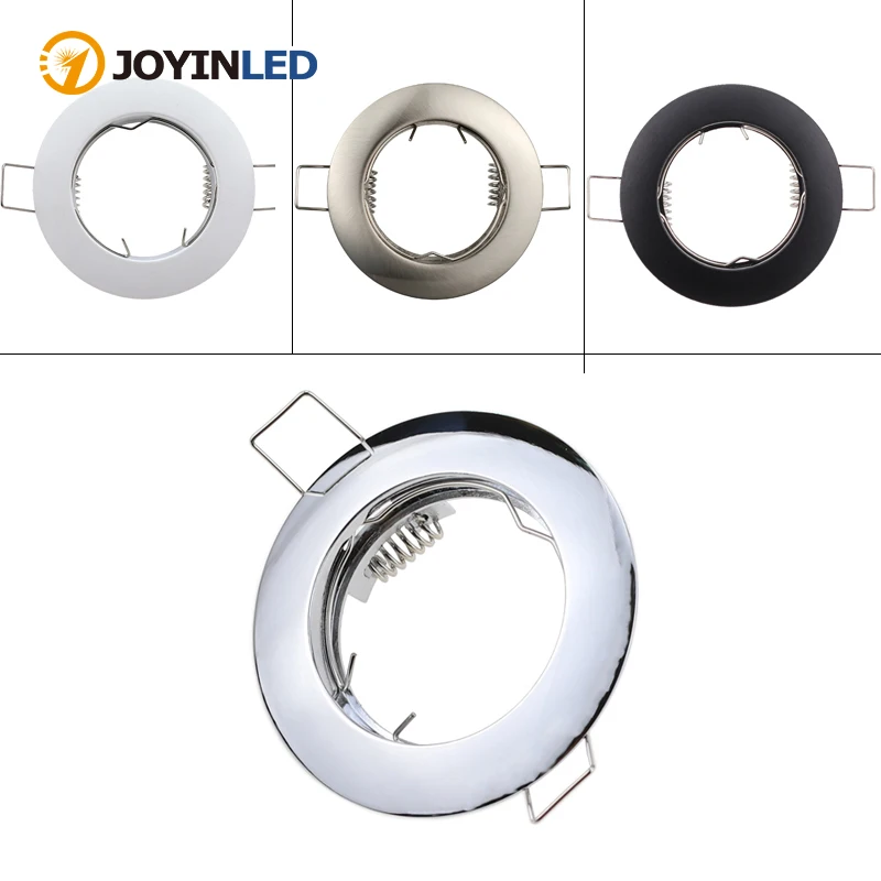 Commercial Lighting Round Led Adjustable Recessed Downlight GU10 Bulb Fixture Holder White Black Nickel MR16 LED Spot Lamp Frame
Commercial Lighting Round Led Adjustable Recessed Downlight GU10 Bulb Fixture Holder White Black Nickel MR16 LED Spot Lamp Frame