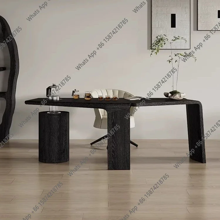 ZL French retro wabi-sabi wind special-shaped Italian high-end all-solid wood ash wood office drinking tea integrated desk
ZL French retro wabi-sabi wind special-shaped Italian high-end all-solid wood ash wood office drinking tea integrated desk
