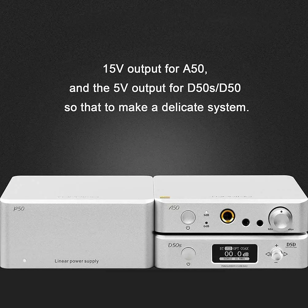 Линейный источник питания P50 для E50/D50/D50s/DX3 Pro+/A50, сверхнизкий уровень шума, 2X5 В, 1 А + 15 В, 1 А, серебристый
Линейный источник питания P50 для E50/D50/D50s/DX3 Pro+/A50, сверхнизкий уровень шума, 2X5 В, 1 А + 15 В, 1 А, серебристый