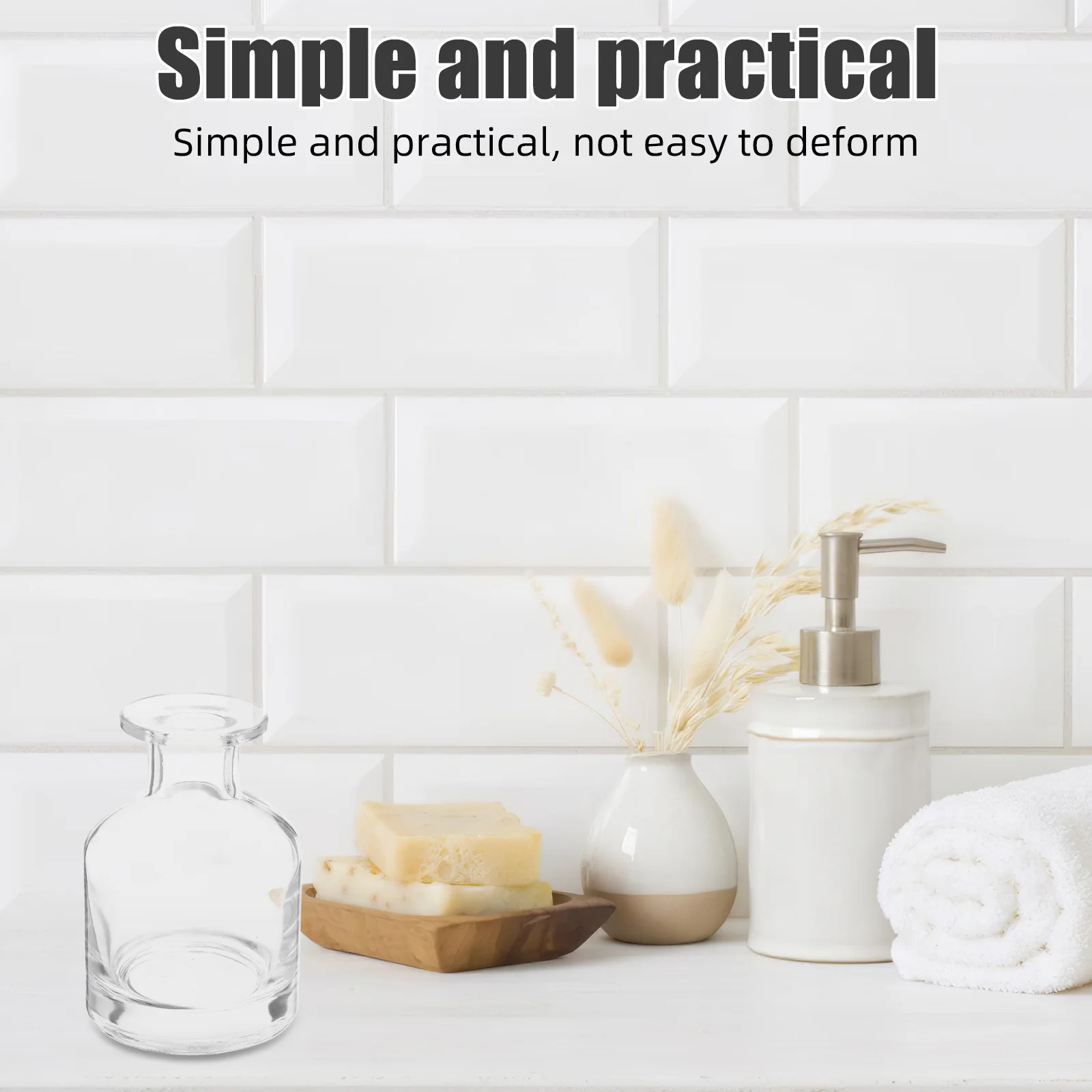 2Pcs Aroma Diffuser Bottles Glass 150Ml Refillable Home Office Decorative Fragrance Container for Essential Oil Diffusion Reed
2Pcs Aroma Diffuser Bottles Glass 150Ml Refillable Home Office Decorative Fragrance Container for Essential Oil Diffusion Reed