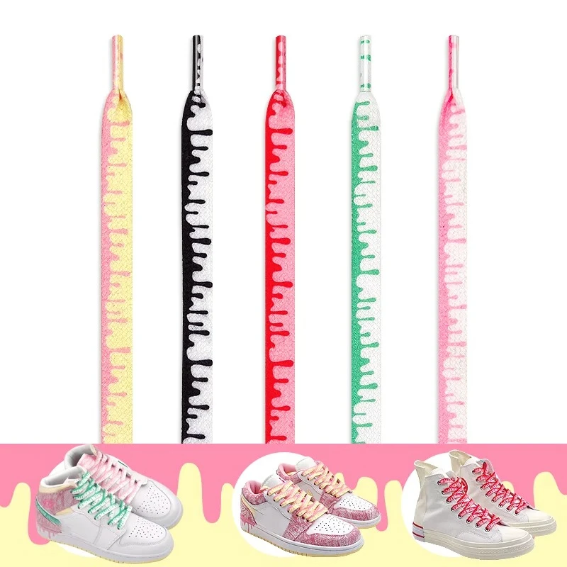 1 Pair Ice Cream Shoelaces for Sneakers Mandarin Duck Powder Green Shoe Laces Flat Flowing Shoelace Colorful Flower Shoe Strings
1 Pair Ice Cream Shoelaces for Sneakers Mandarin Duck Powder Green Shoe Laces Flat Flowing Shoelace Colorful Flower Shoe Strings