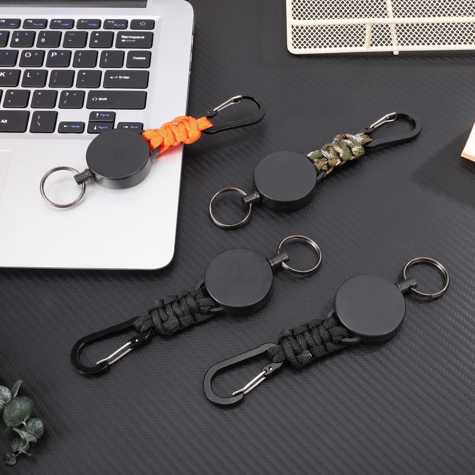 4 Pcs Retractable Key Chain Telescopic Buckle Wire Rope Carabiner Lightweight Portable Secure Attachment Badge Holder
4 Pcs Retractable Key Chain Telescopic Buckle Wire Rope Carabiner Lightweight Portable Secure Attachment Badge Holder