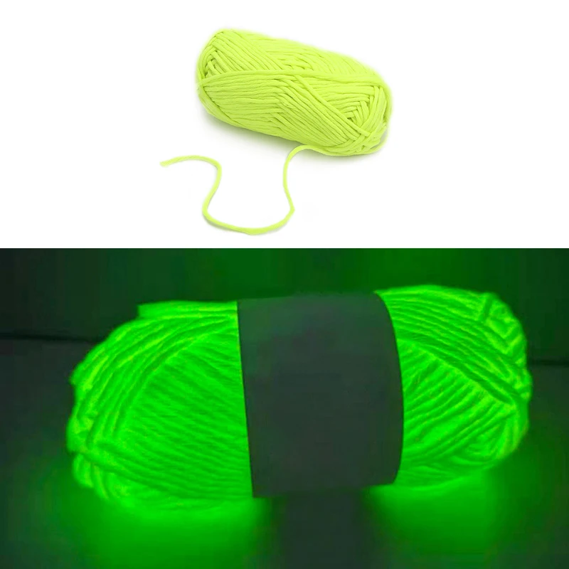 1 PCS Luminous Yarn Glowing Polyester Yarn for Knitting Braided Crochet DIY Carpet Sweater Keychain Ornament Glow In Dark Yarn
1 PCS Luminous Yarn Glowing Polyester Yarn for Knitting Braided Crochet DIY Carpet Sweater Keychain Ornament Glow In Dark Yarn