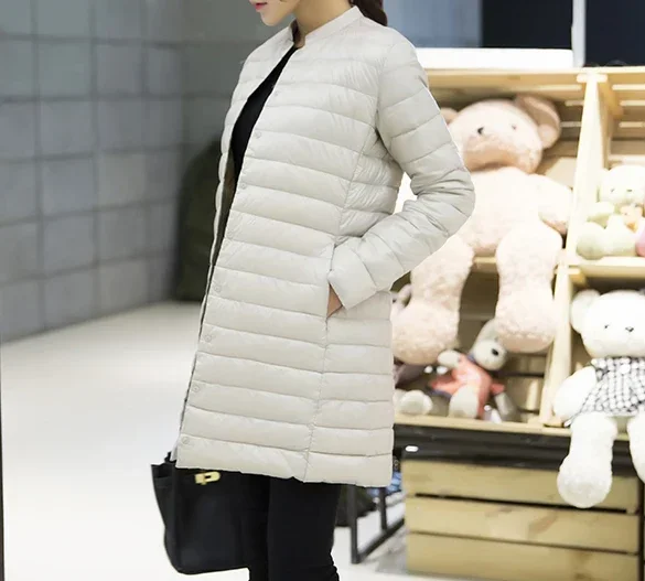 Woman Spring Padded Warm Coat Ultra Light Duck Down Jacket Long Female Overcoat Slim Solid Jackets Winter Coat Portable Parkas
Woman Spring Padded Warm Coat Ultra Light Duck Down Jacket Long Female Overcoat Slim Solid Jackets Winter Coat Portable Parkas