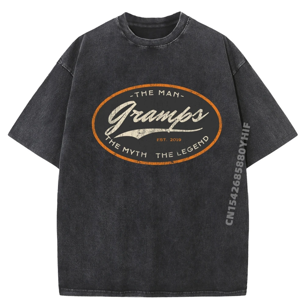 Vintage Gramps Est 2019 The Man T-shirts Men Printed Short Sleeve Normal Mans Washed Tops & Tees Graphic T Shirt Streetwear
Vintage Gramps Est 2019 The Man T-shirts Men Printed Short Sleeve Normal Mans Washed Tops & Tees Graphic T Shirt Streetwear