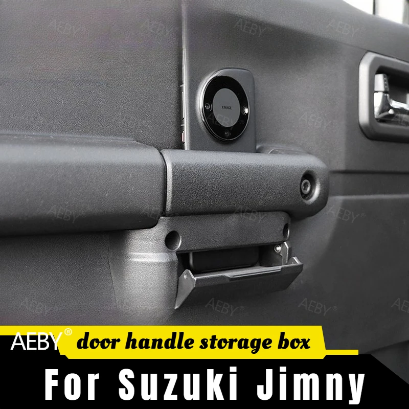 For Suzuki Jimny 2019-2026 Screw mounted door handle pocket,Black side storage box mobile phone storage box,Accessories
For Suzuki Jimny 2019-2026 Screw mounted door handle pocket,Black side storage box mobile phone storage box,Accessories