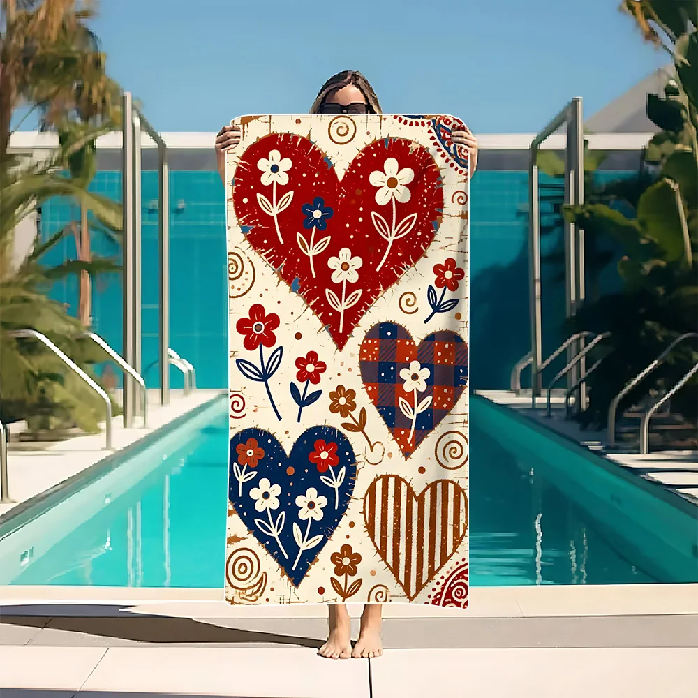 Vintage Heart & Floral Beach Towel – Soft, Durable, Lightweight & Quick Dry, Ideal for Beach Trips, Camping and Summer Getaways
Vintage Heart & Floral Beach Towel – Soft, Durable, Lightweight & Quick Dry, Ideal for Beach Trips, Camping and Summer Getaways
