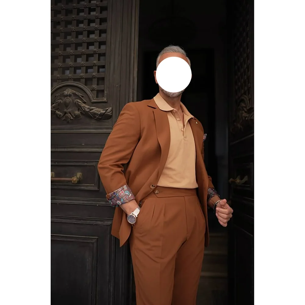 Gentle Slim Single Breasted Peaked Lapel Men Suits Wedding Casual Office Man Sets 2 Pieces (Jacket+Pants) Customized Suits
Gentle Slim Single Breasted Peaked Lapel Men Suits Wedding Casual Office Man Sets 2 Pieces (Jacket+Pants) Customized Suits