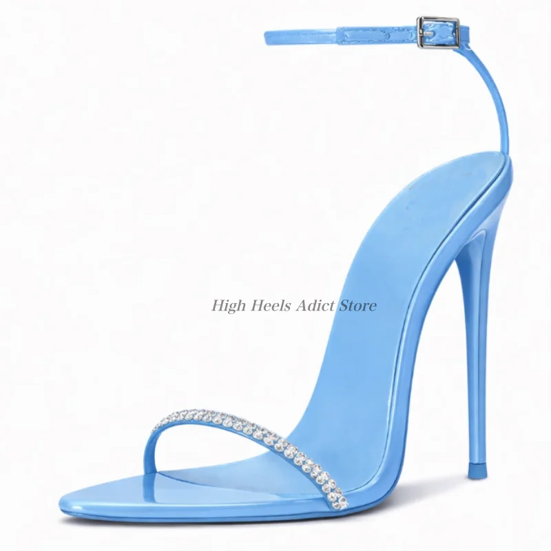 Women's stilettos baby blue/pink crystal diamond sexy sandals big size black/red high heels leather big size party shoes
Women's stilettos baby blue/pink crystal diamond sexy sandals big size black/red high heels leather big size party shoes