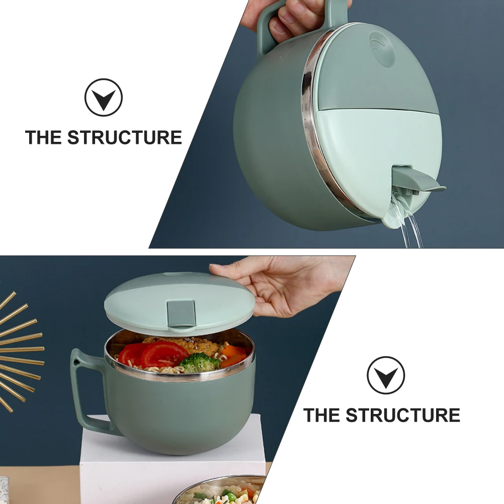 Stainless Steel Noodle With Lid Insulated Food Serving Container Rice Salad Dessert Bowl Leak Proof Storage Bowl Kitchen Gadget
Stainless Steel Noodle With Lid Insulated Food Serving Container Rice Salad Dessert Bowl Leak Proof Storage Bowl Kitchen Gadget