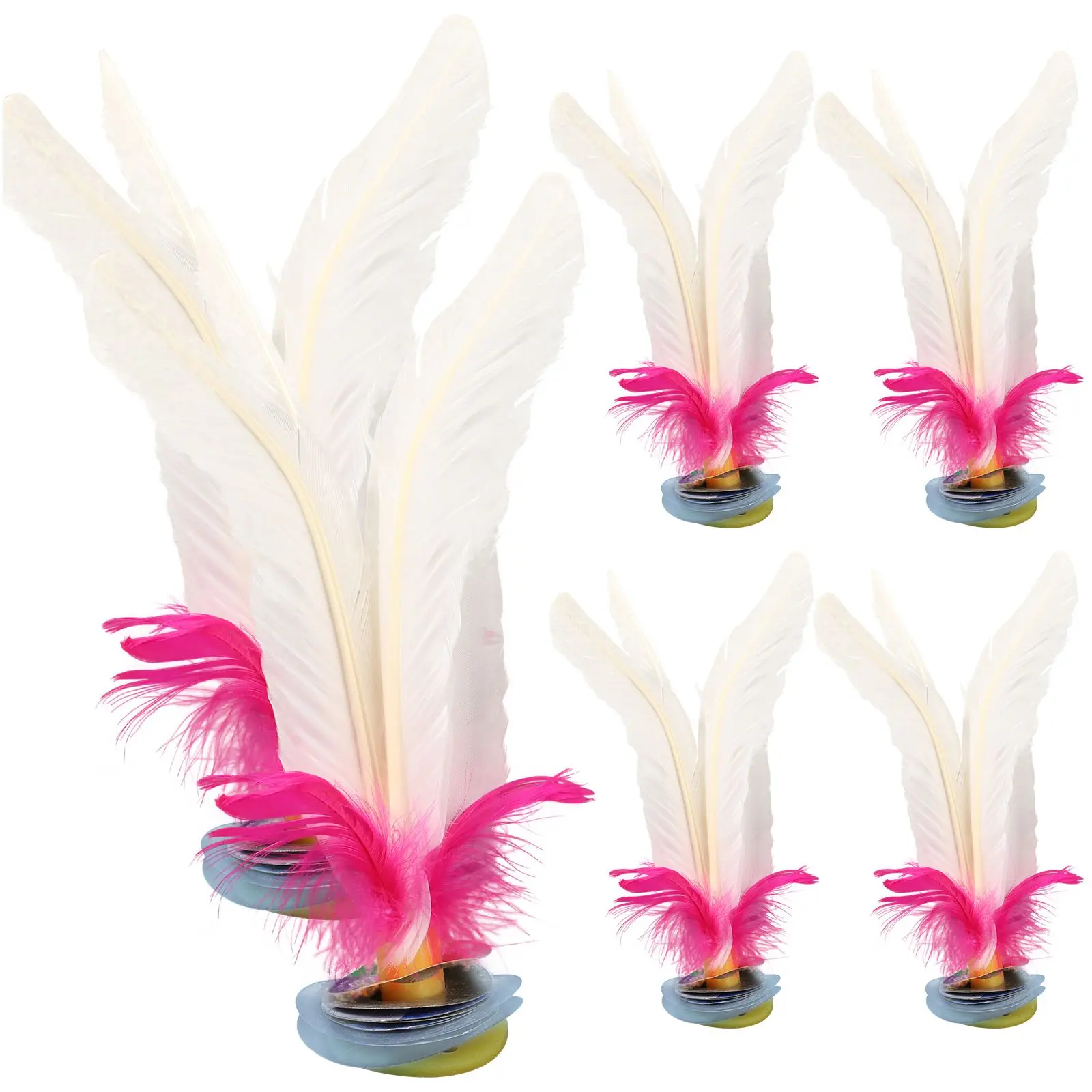 6 Pcs Goose Shuttlecock Chinese Stuttlecock Jianzi for Children Outdoor Shuttlecocks Kick Kicking
6 Pcs Goose Shuttlecock Chinese Stuttlecock Jianzi for Children Outdoor Shuttlecocks Kick Kicking