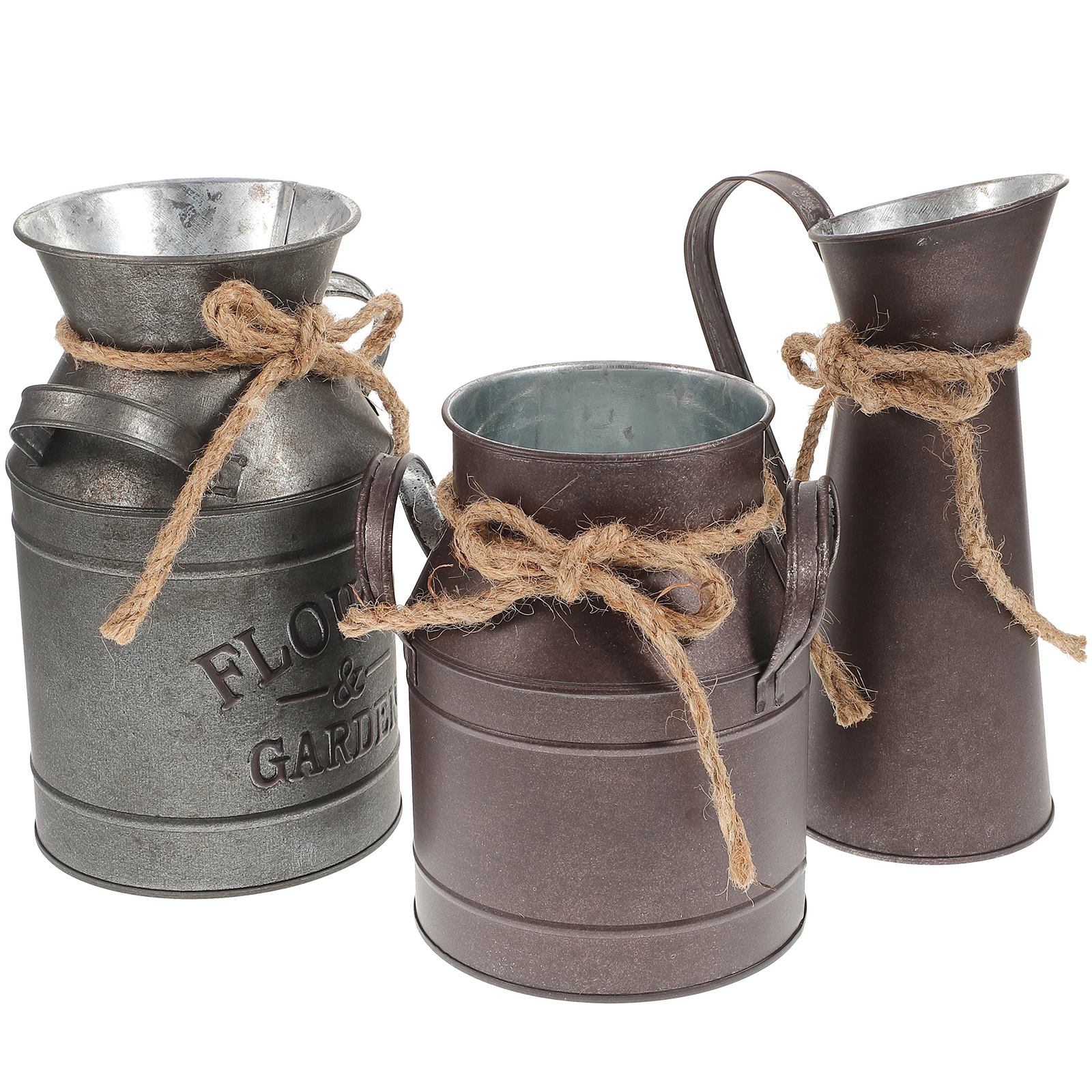 3pcs Retro Flower Bucket Iron Material Decorative Vintage Flower Pot For Home Garden Office Rural Style Milk Pail Vase
3pcs Retro Flower Bucket Iron Material Decorative Vintage Flower Pot For Home Garden Office Rural Style Milk Pail Vase