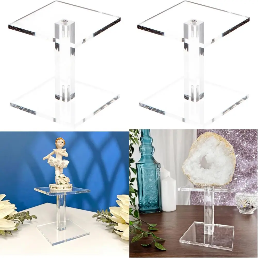 4.5 High 4 Wide Clear Acrylic Square Pedestal Display Stand, 1/4 Thick, 6-Pack
4.5 High 4 Wide Clear Acrylic Square Pedestal Display Stand, 1/4 Thick, 6-Pack