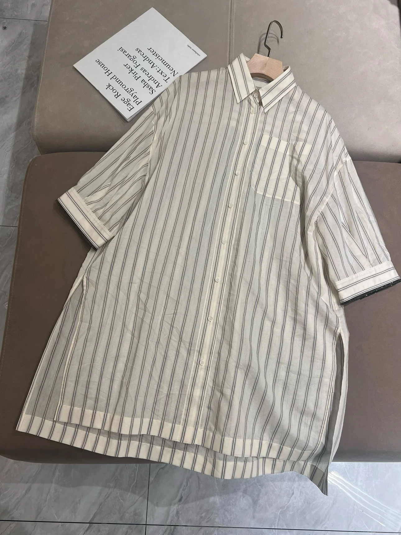 24 New B//C Women's Spring and Summer Striped Shirt Casual Loose Mid-Sleeve Thin Shirt Skirt
24 New B//C Women's Spring and Summer Striped Shirt Casual Loose Mid-Sleeve Thin Shirt Skirt
