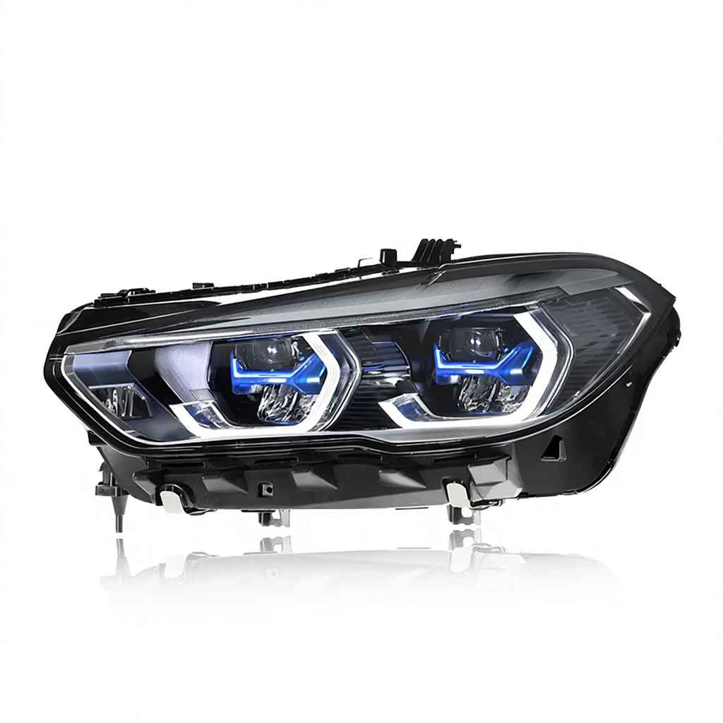 A Pair of New Headlights 2019-2022 for X5 G05 High-end Headlight Assembly with Blue Frame LED & Lenses 6000K 12V
A Pair of New Headlights 2019-2022 for X5 G05 High-end Headlight Assembly with Blue Frame LED & Lenses 6000K 12V