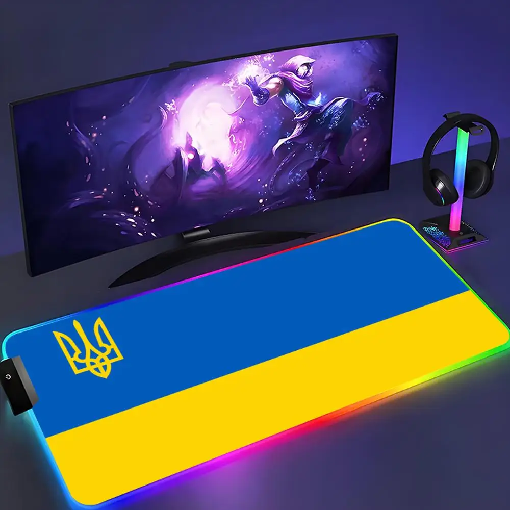Ukraine Flag Mouse Pad XXL RGB Mouse Pad Kawaii Gaming Accessories Computer keyboard Large Led Desk Mat Backlight Mousepad
Ukraine Flag Mouse Pad XXL RGB Mouse Pad Kawaii Gaming Accessories Computer keyboard Large Led Desk Mat Backlight Mousepad