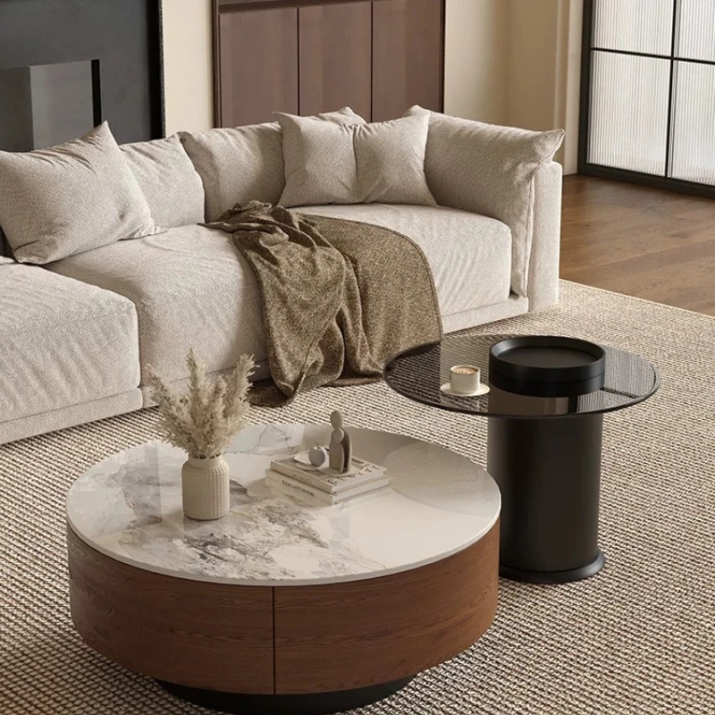 Round Italian Coffee Table Modern Living Room Unique Minimalist Aesthetic Side Table Simple Designer Meubles Salon Furniture
Round Italian Coffee Table Modern Living Room Unique Minimalist Aesthetic Side Table Simple Designer Meubles Salon Furniture