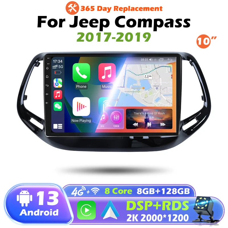 10-дюймовый новый Android 13 CarPlay головное устройство для Jeep Compass 2017-2020, авторадио, стерео GPS-навигация, мультимедийный видеоплеер
10-дюймовый новый Android 13 CarPlay головное устройство для Jeep Compass 2017-2020, авторадио, стерео GPS-навигация, мультимедийный видеоплеер