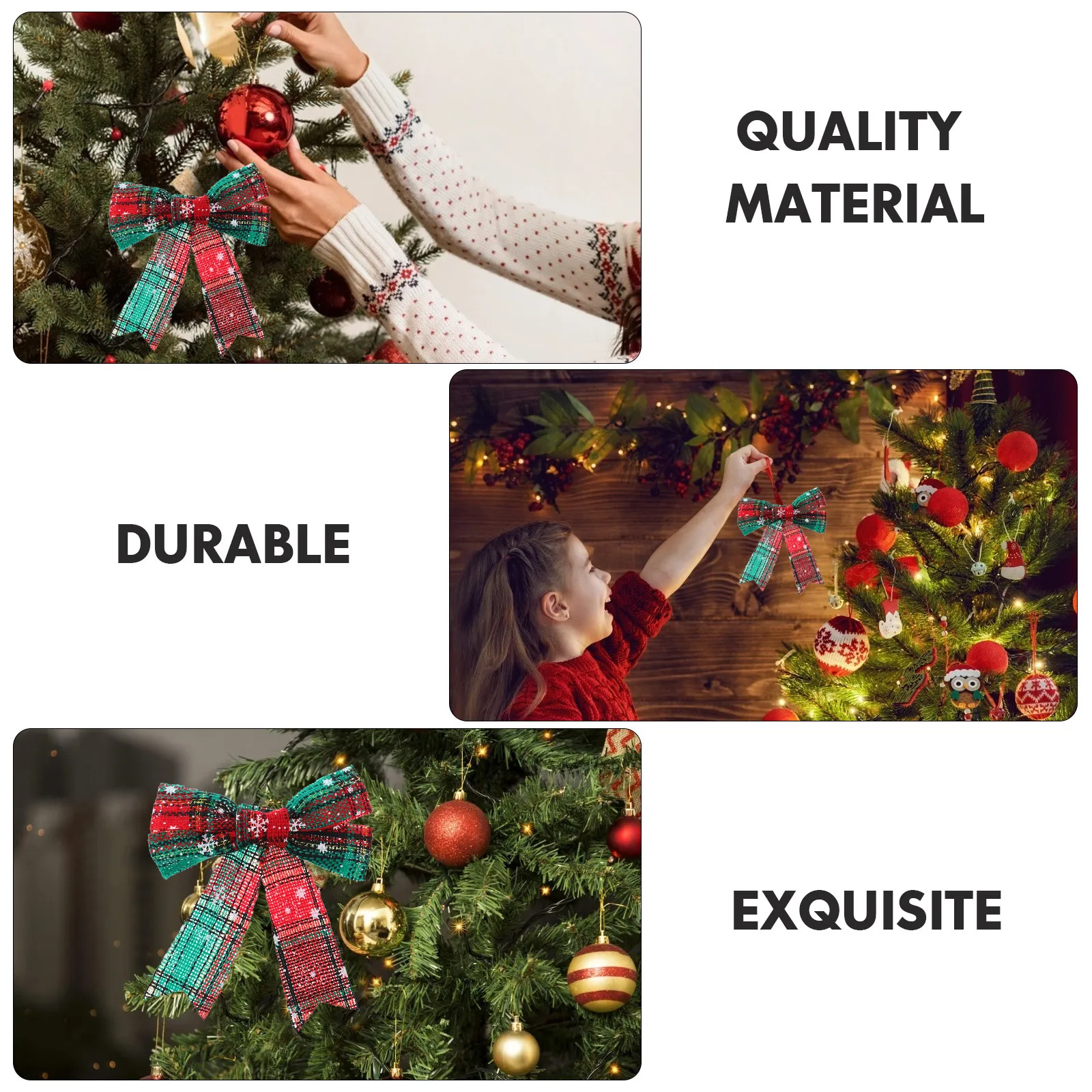12Pcs Christmas Bowknot Holiday Decor Adornments Nonfading Environmental Protection Christmas Bowknot Xmas Ornament
12Pcs Christmas Bowknot Holiday Decor Adornments Nonfading Environmental Protection Christmas Bowknot Xmas Ornament
