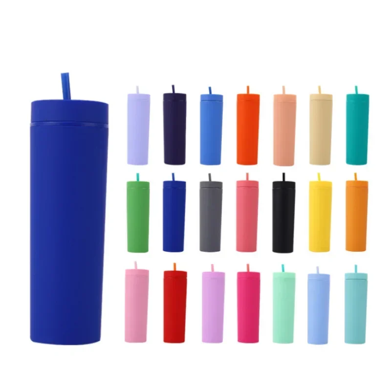 Plastic Straw Cup Double-Layer Water Bottles Coffee Cup Reusable Hard Plastic Tumbler with Lid Drinkware with Straw and Lid Gift
Plastic Straw Cup Double-Layer Water Bottles Coffee Cup Reusable Hard Plastic Tumbler with Lid Drinkware with Straw and Lid Gift