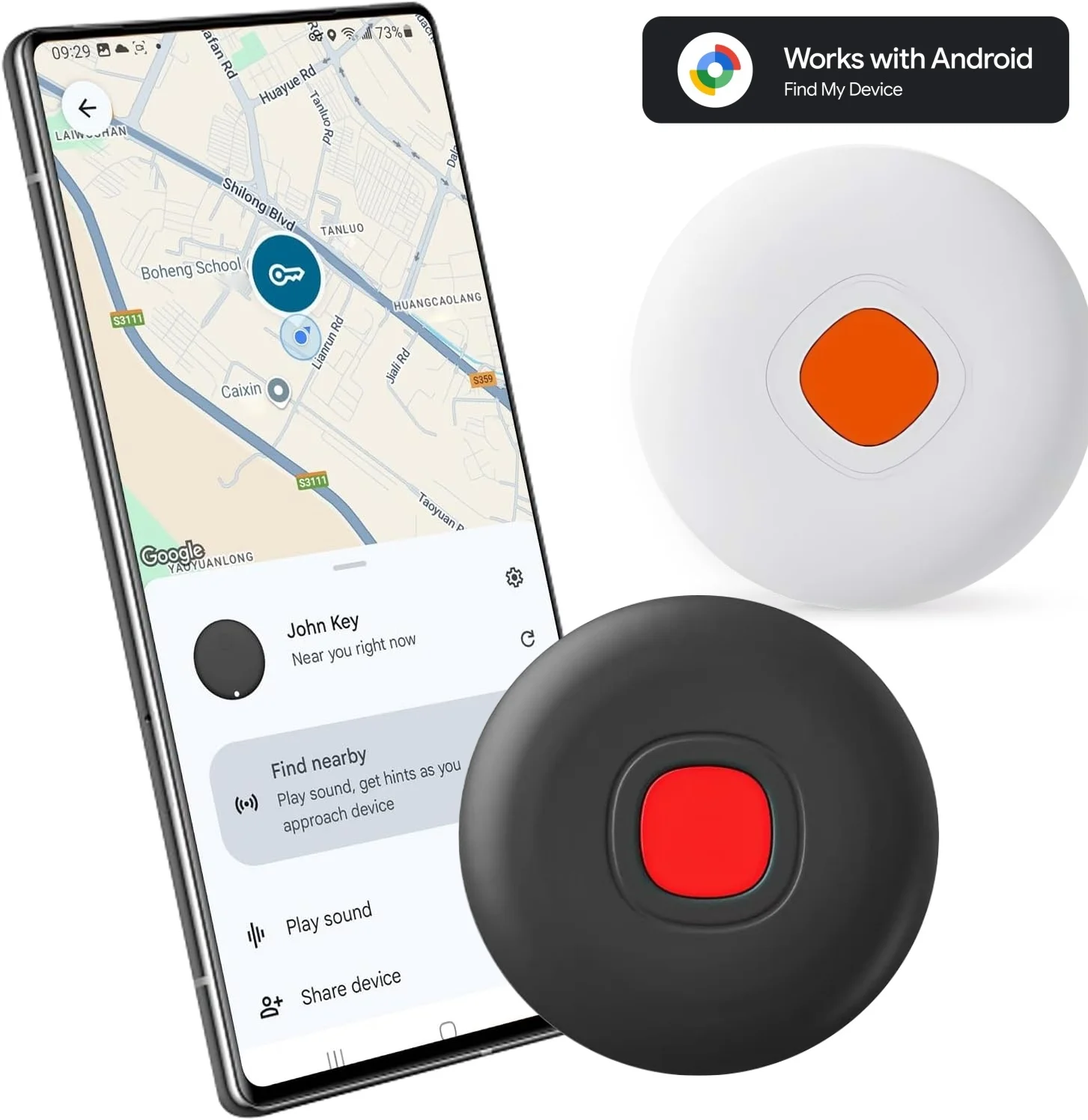 Bluetooth-трекер для Android-IP68, водонепроницаемый, работает с Google Find My (только для Android), поиск идентификаторов для домашних животных, ключей, автомобиля, мотоцикла
Bluetooth-трекер для Android-IP68, водонепроницаемый, работает с Google Find My (только для Android), поиск идентификаторов для домашних животных, ключей, автомобиля, мотоцикла