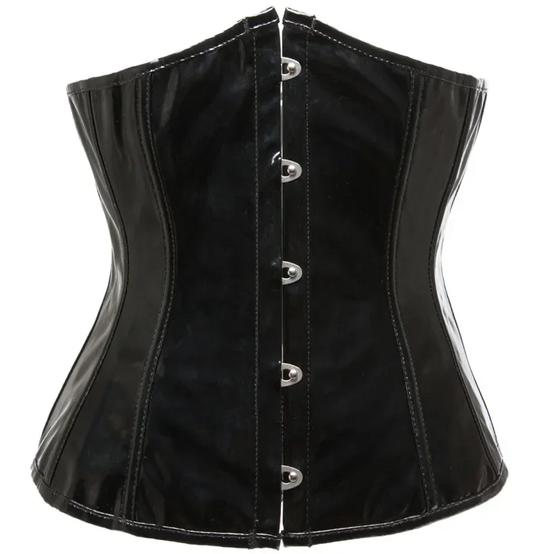 Black PVC Leather Corset Top Underbust Push Up Boned Bustier Goth Punk Vintage For Women Front Busk Gorset Corselet Sexy
Black PVC Leather Corset Top Underbust Push Up Boned Bustier Goth Punk Vintage For Women Front Busk Gorset Corselet Sexy