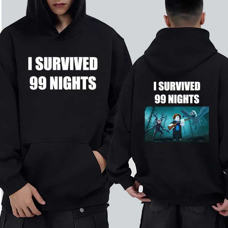 High Quality I Survived 99 Nights In A Forest Double Sided printed Sweatshirt New Men women Fleece Casual Hoodie Unisex pullover
High Quality I Survived 99 Nights In A Forest Double Sided printed Sweatshirt New Men women Fleece Casual Hoodie Unisex pullover