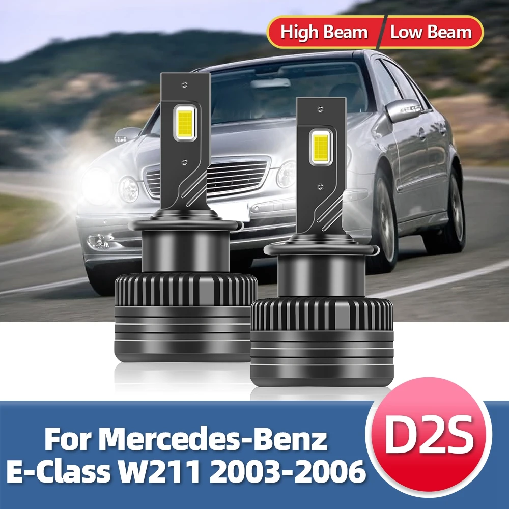 2PCS LED Headlight HID D2S Auto Lamp 6500K 110W 30000LM Bulbs Car Light White 12V For W211 E-Class Mercedes-Benz 2003 2004 2005
2PCS LED Headlight HID D2S Auto Lamp 6500K 110W 30000LM Bulbs Car Light White 12V For W211 E-Class Mercedes-Benz 2003 2004 2005