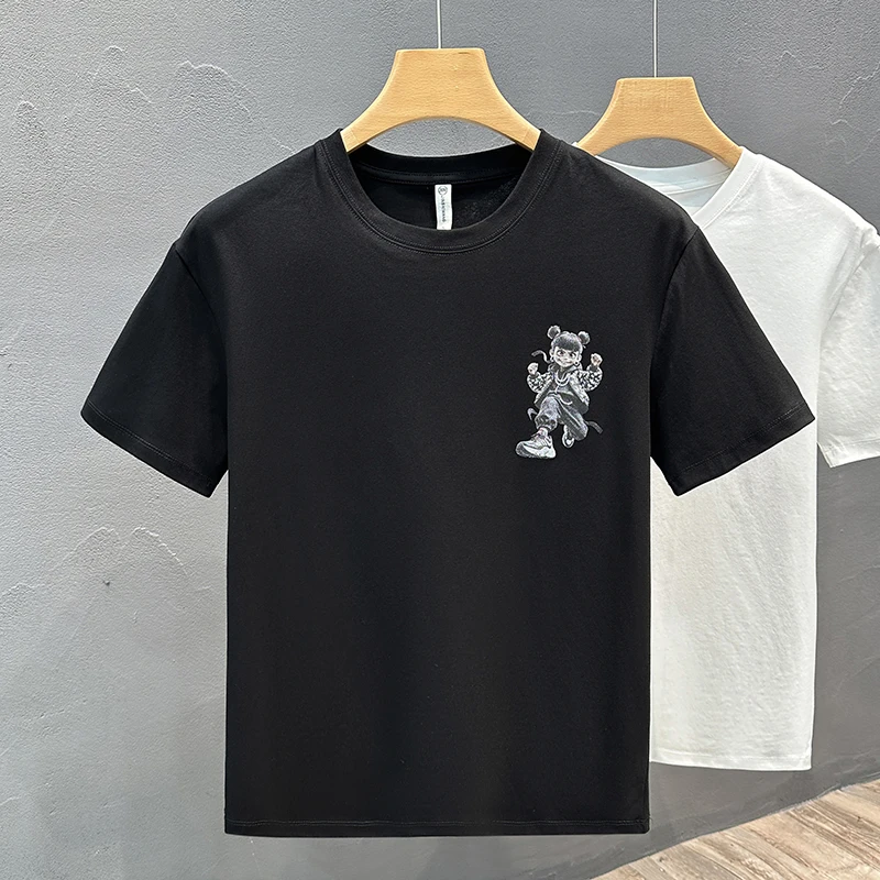 9936 Summer new high street loose short-sleeved t-shirt men's trend of casual and versatile cartoon print tide design niche
9936 Summer new high street loose short-sleeved t-shirt men's trend of casual and versatile cartoon print tide design niche
