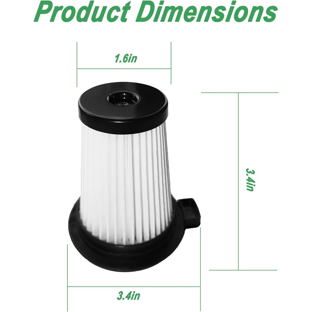 Replacement Hepa Filter for Cordless Vacuum Wclvac, Accessories Part Wcvrhf, 3 Pack
Replacement Hepa Filter for Cordless Vacuum Wclvac, Accessories Part Wcvrhf, 3 Pack