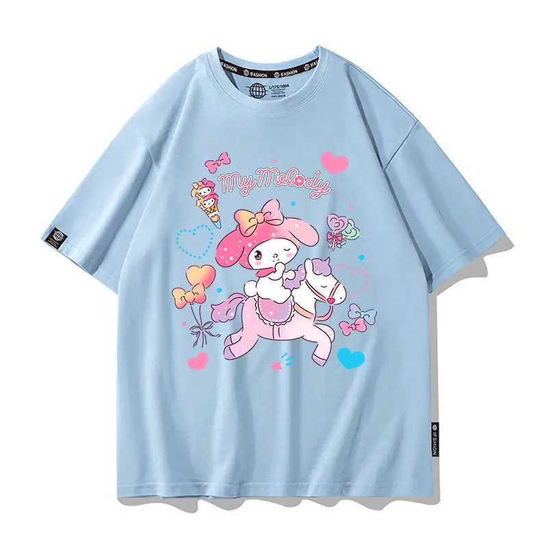 Детская футболка 2026 New Sanrio Melody Co Branded из чистого хлопка с мультяшным принтом, комплект для родителей и детей, летняя модная футболка
Детская футболка 2026 New Sanrio Melody Co Branded из чистого хлопка с мультяшным принтом, комплект для родителей и детей, летняя модная футболка