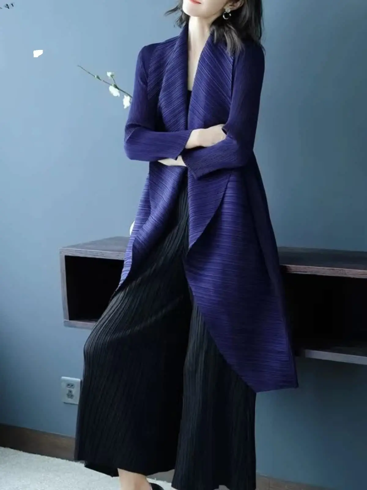 Ele Japanese Sle Pleated Spring Autumn Women's Long Coat Sli Design High Quali Outerwear Commute Suitable Polyest...
Ele Japanese Sle Pleated Spring Autumn Women's Long Coat Sli Design High Quali Outerwear Commute Suitable Polyest...