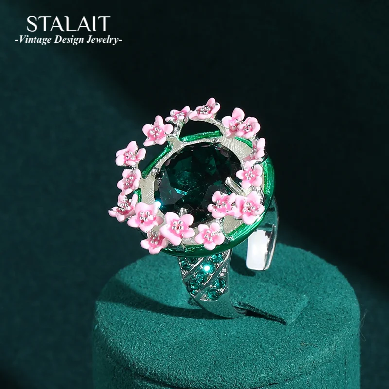Vintage Rhinestone Peach Blossom Rings Green Crystal Silver Color Flower Christmas Jewelry Bridal 2025 Luxury Quality Brands New
Vintage Rhinestone Peach Blossom Rings Green Crystal Silver Color Flower Christmas Jewelry Bridal 2025 Luxury Quality Brands New