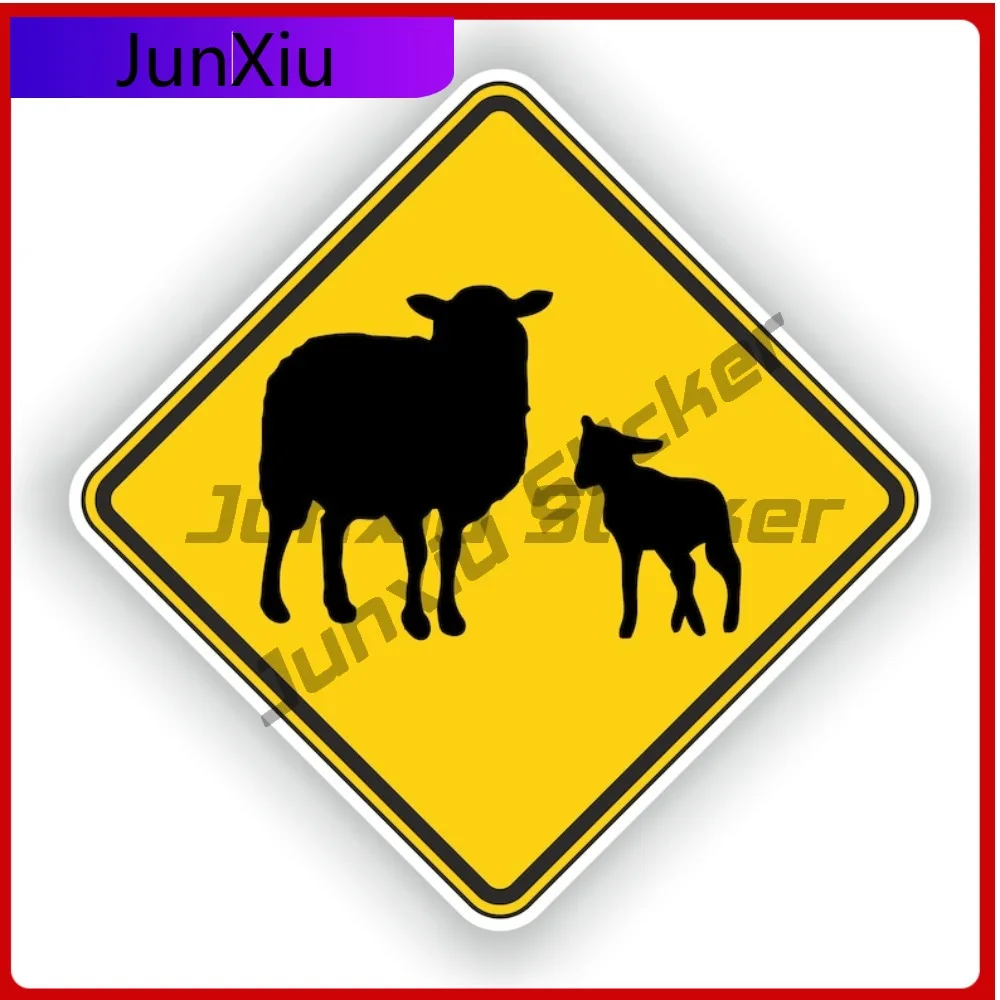 Cartoon Sheep Warning Yellow Square Sticker Animals Graffiti Vinyl Decals Decorative Bumper Moto Decals Camping Car Bike Accesso
Cartoon Sheep Warning Yellow Square Sticker Animals Graffiti Vinyl Decals Decorative Bumper Moto Decals Camping Car Bike Accesso