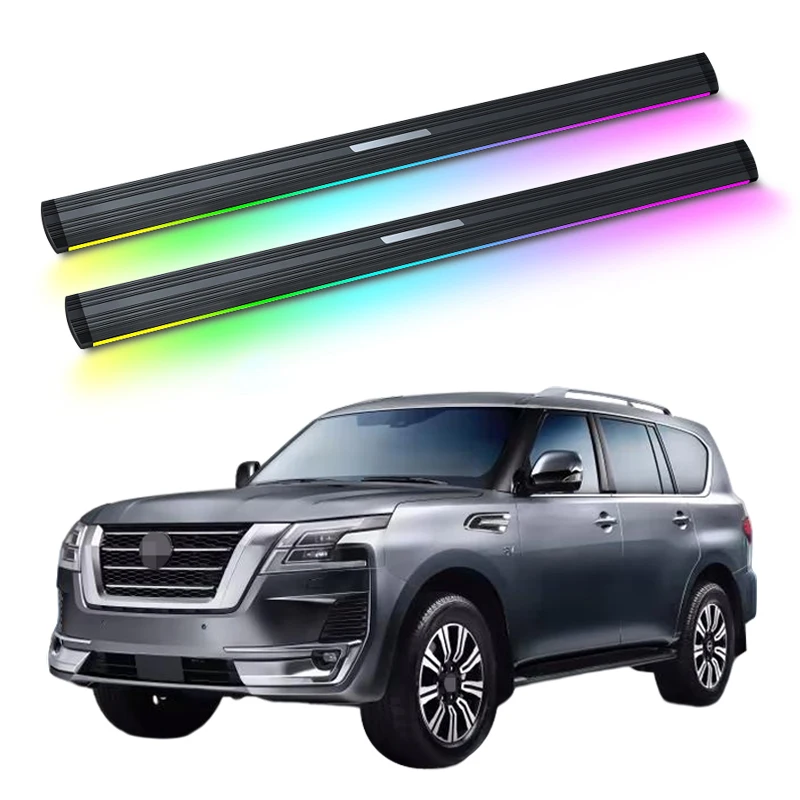 Автоматическая электрическая боковая подножка, неоновая светодиодная подсветка для Nissan Patrol 2022-2024
Автоматическая электрическая боковая подножка, неоновая светодиодная подсветка для Nissan Patrol 2022-2024