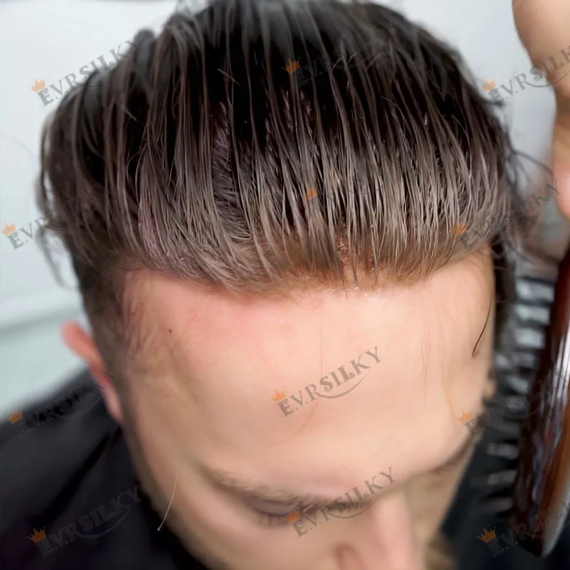 Пепельно-коричневые мужские парики, супер ультратонкая кожа, полиуретановая основа, мужские протезы для волос, капиллярные необнаружимые человеческие волосы Remy, система парика
Пепельно-коричневые мужские парики, супер ультратонкая кожа, полиуретановая основа, мужские протезы для волос, капиллярные необнаружимые человеческие волосы Remy, система парика