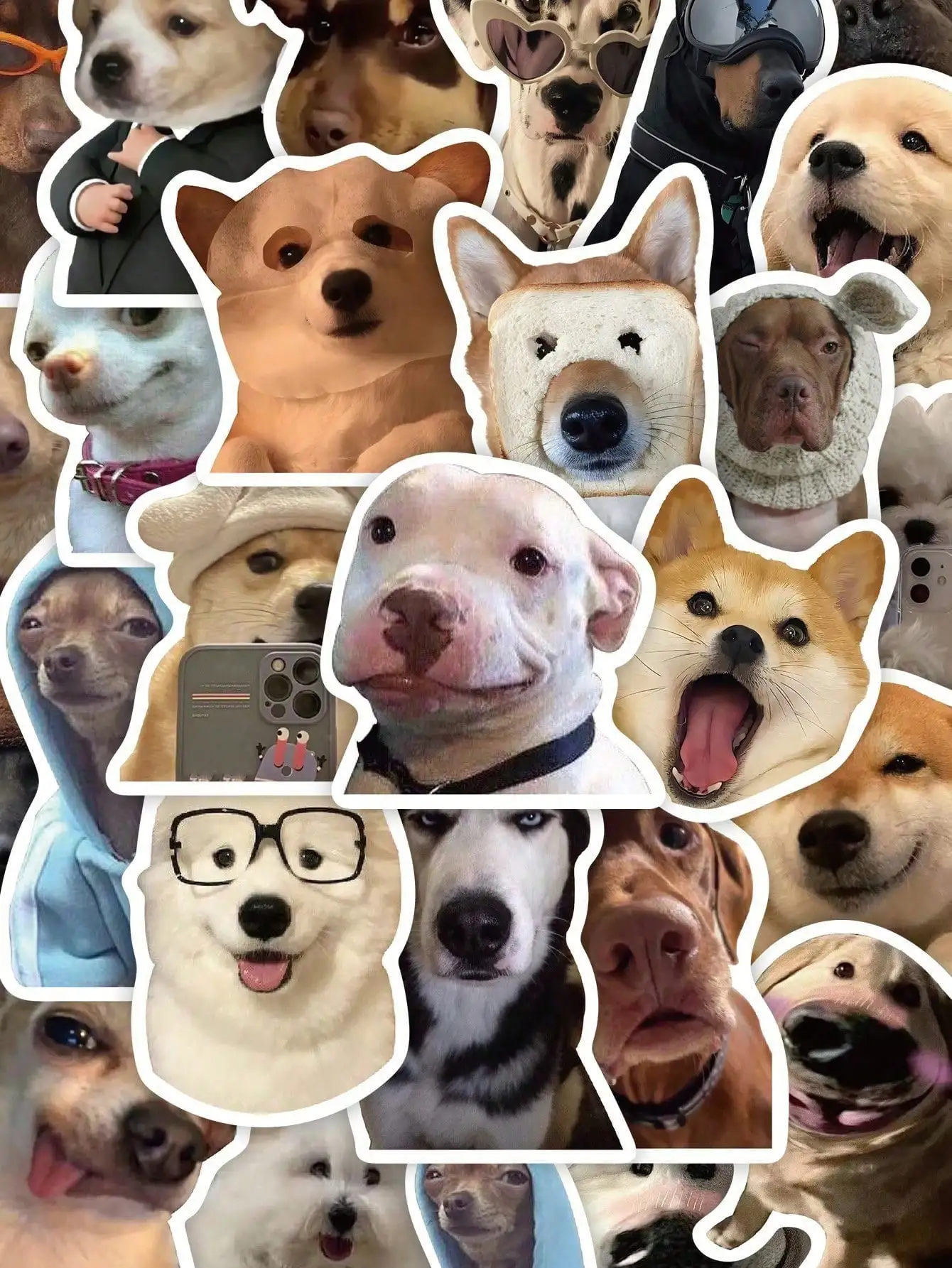 50pcs Funny Dog Cute Sticker Pack, Creative Doodle Stickers For Scrapbooking, Diary, Phone Case, Tablet, Back To School Gift
50pcs Funny Dog Cute Sticker Pack, Creative Doodle Stickers For Scrapbooking, Diary, Phone Case, Tablet, Back To School Gift