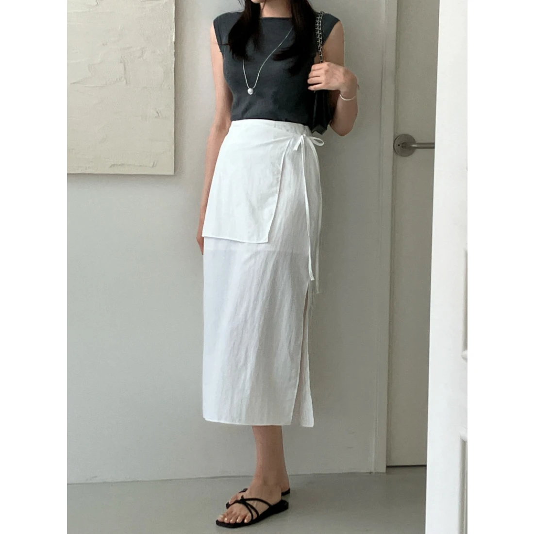 Ele High Waist Gored Wraparound Apron Sle Casual Skirt Chic Vintage Design Sensation Casual High Waist Skirt
Ele High Waist Gored Wraparound Apron Sle Casual Skirt Chic Vintage Design Sensation Casual High Waist Skirt