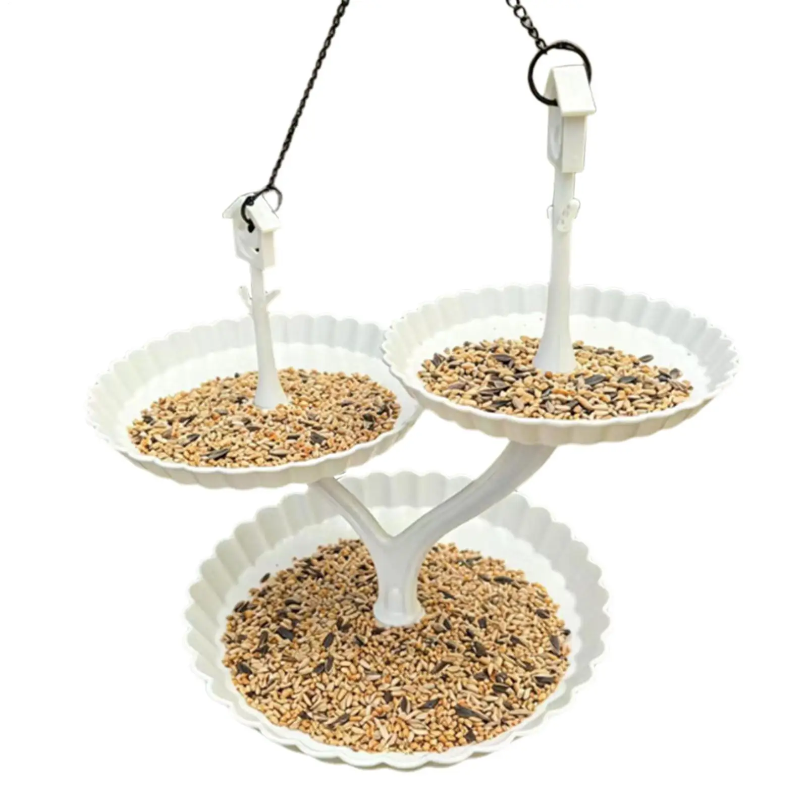 Bird Feeder 3-Bowl Weatherproof Feeding Garden Decor Large Bird Feeders For Outdoors For Wild Hummingbird Bluebird Chickadee
Bird Feeder 3-Bowl Weatherproof Feeding Garden Decor Large Bird Feeders For Outdoors For Wild Hummingbird Bluebird Chickadee