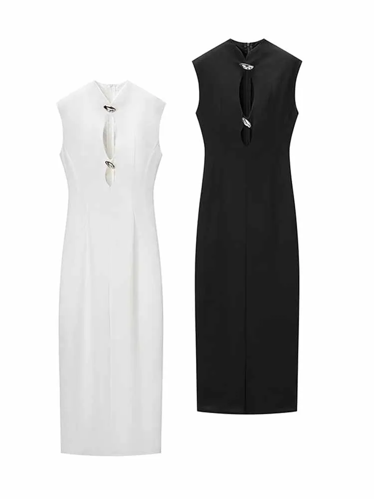 Новое женское весеннее модное универсальное платье без рукавов с молнией, ажурным декором, длинное, повседневное, трендовое, для банкета
Новое женское весеннее модное универсальное платье без рукавов с молнией, ажурным декором, длинное, повседневное, трендовое, для банкета