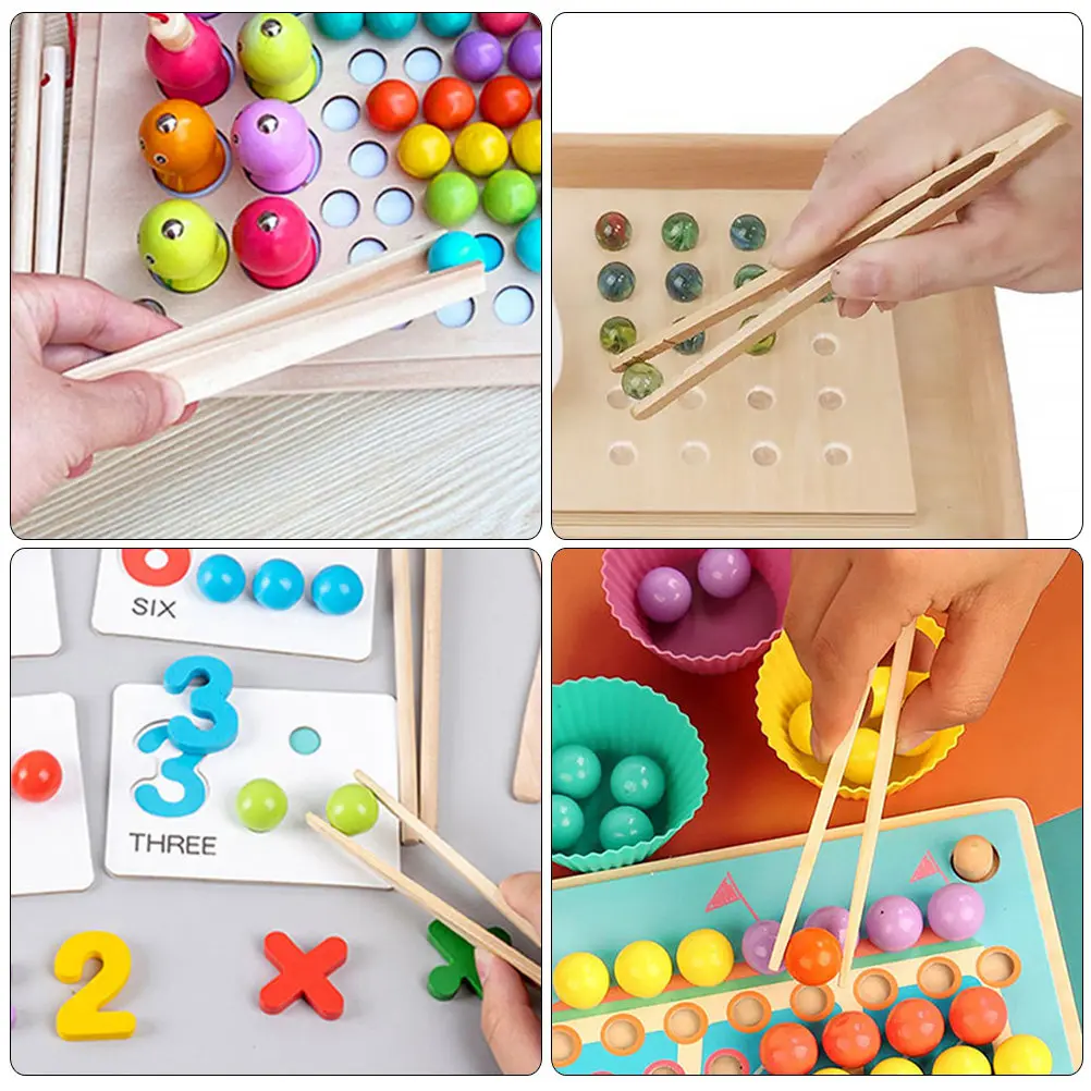 2Pcs Small Wood Tweezers Kids Fine Motor Training Tools Montessori Early Education Sorting Clipping Game Portable Lightweight
2Pcs Small Wood Tweezers Kids Fine Motor Training Tools Montessori Early Education Sorting Clipping Game Portable Lightweight