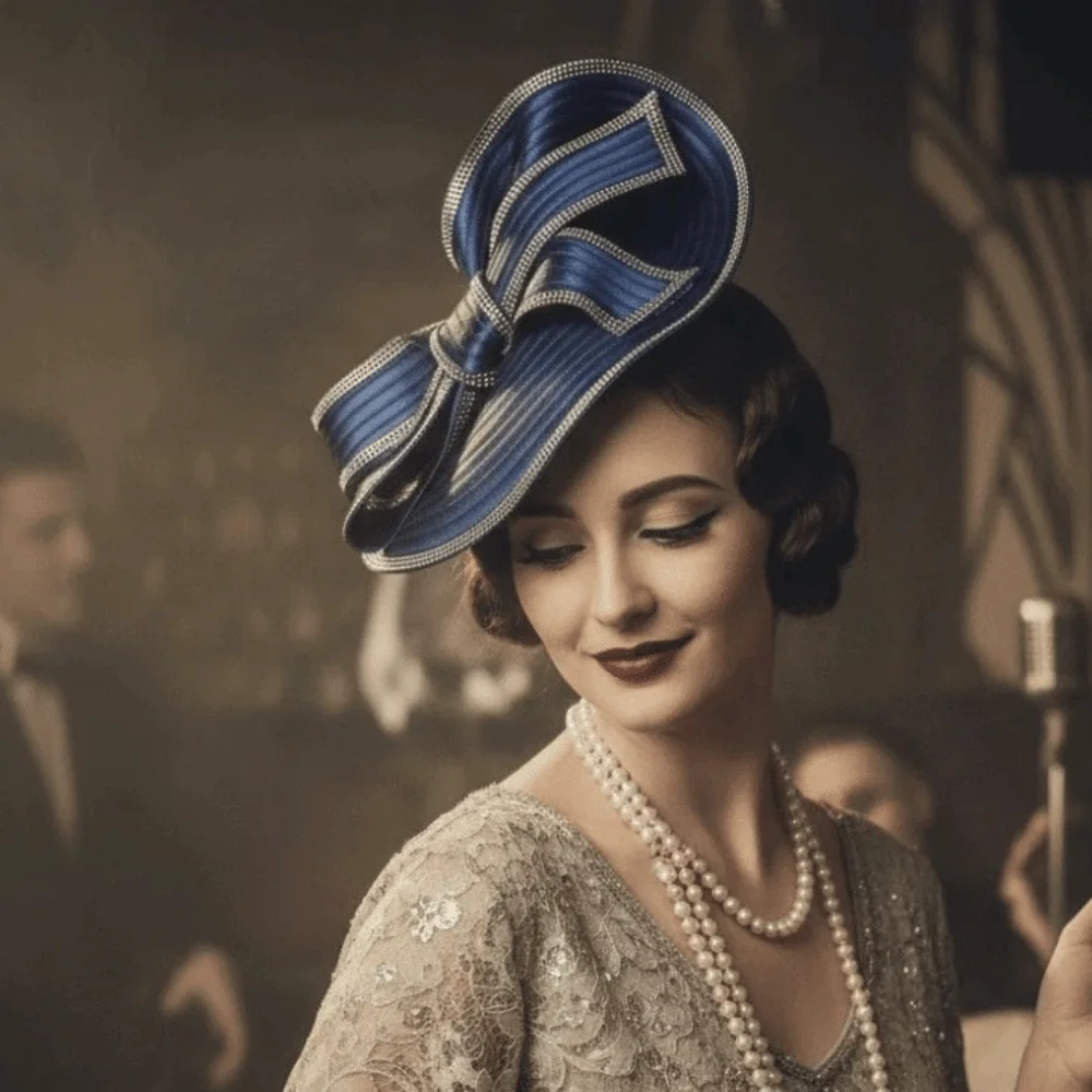 Retro Exquisite Vintage Fascinator Hat Bowknot Hair Band Sweet Bow Rhinestone Headband Top Hat Elegant Bride Headdress Lady
Retro Exquisite Vintage Fascinator Hat Bowknot Hair Band Sweet Bow Rhinestone Headband Top Hat Elegant Bride Headdress Lady