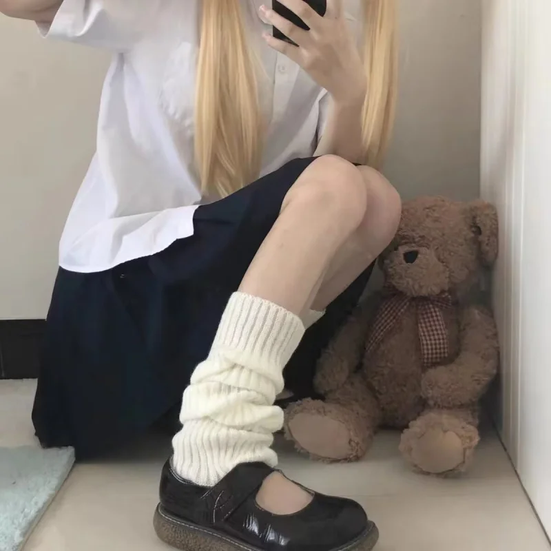 Sweet Style Spicy Girl Knitted Vertical Striped Socks Set Pile Socks Mid-Calf Socks Japanese StyleJKLolita Girl
Sweet Style Spicy Girl Knitted Vertical Striped Socks Set Pile Socks Mid-Calf Socks Japanese StyleJKLolita Girl