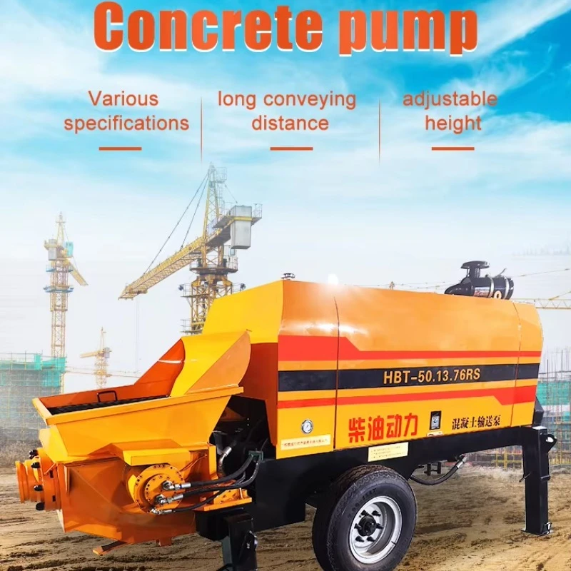 Durable and Low Maintenance Trailer Pump Designed with Robust Diesel Power Unit, Diesel Concrete Pump
Durable and Low Maintenance Trailer Pump Designed with Robust Diesel Power Unit, Diesel Concrete Pump