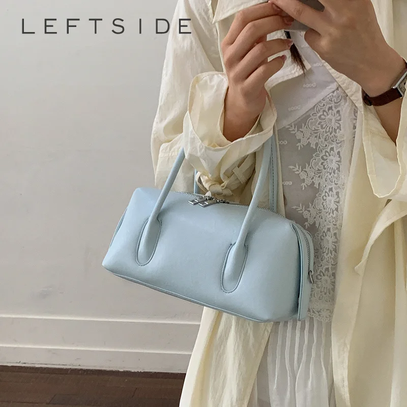 Women's Light Blue Small PU Leather Handbag Retro Boston Style Top Handle Tote Bags Casual Solid Color Crossbody Shoulder Bag
Women's Light Blue Small PU Leather Handbag Retro Boston Style Top Handle Tote Bags Casual Solid Color Crossbody Shoulder Bag