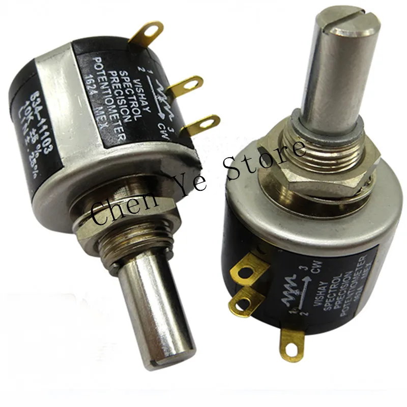 2PCS Vishay spectrol 534-11 precision multi turn potentiometer 500ohm1k 2k 5K 10k 20K 50K 100k
2PCS Vishay spectrol 534-11 precision multi turn potentiometer 500ohm1k 2k 5K 10k 20K 50K 100k