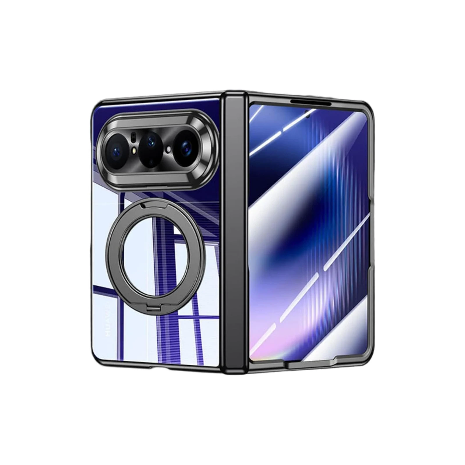 Ultra-Thin Case for Huawei Pura X Max, Electroplated Magnetic Ring Stand with Full Hinge Protection, Shockproof Clear Cover
Ultra-Thin Case for Huawei Pura X Max, Electroplated Magnetic Ring Stand with Full Hinge Protection, Shockproof Clear Cover