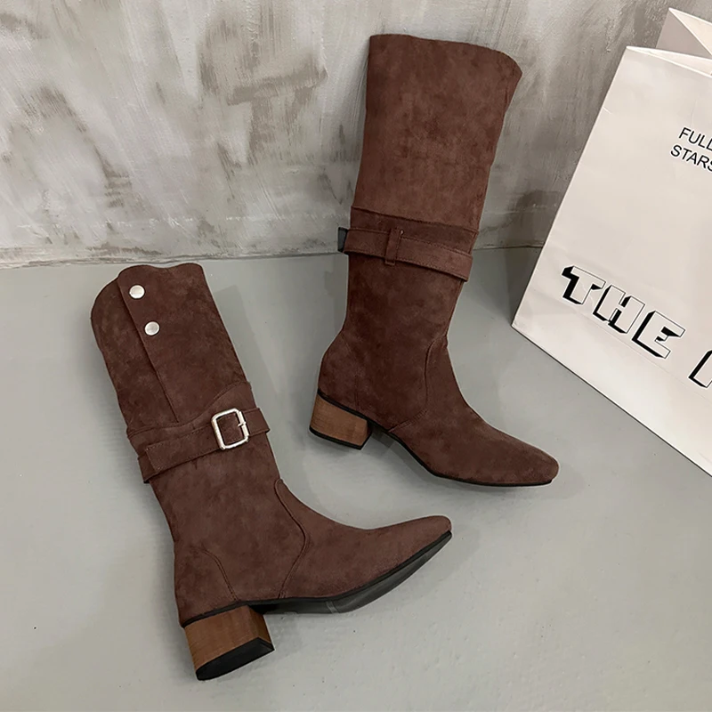 Женские высокие сапоги, зимние модельные туфли на высоком каблуке, модная обувь, дизайнерские туфли-лодочки 2025 года, замшевые сапоги до колена, массивные Mujer Cheslea Botas
Женские высокие сапоги, зимние модельные туфли на высоком каблуке, модная обувь, дизайнерские туфли-лодочки 2025 года, замшевые сапоги до колена, массивные Mujer Cheslea Botas