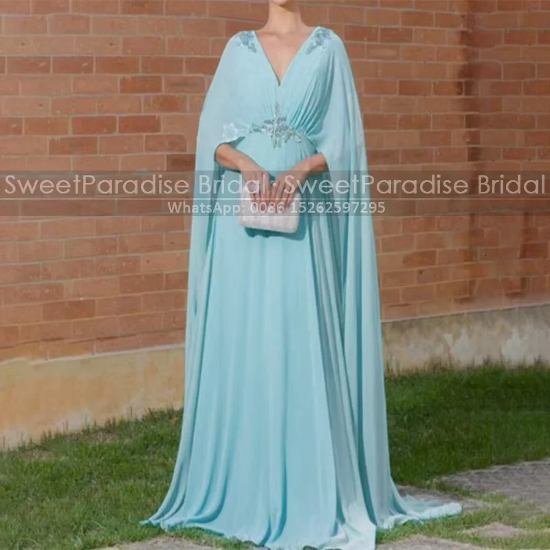 Customized A Line Prom Dresses Sequins Appliques Plunging Neck Plus Size Women Long Cape Cloak Formal Dress Party
Customized A Line Prom Dresses Sequins Appliques Plunging Neck Plus Size Women Long Cape Cloak Formal Dress Party